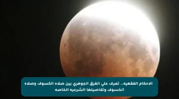 🌙 الأحكام الفقهية.. تعرف على الفرق الجوهري بين صلاة الكسوف وصلاة الخسوف وتفاصيلها الشرعية الخاصة